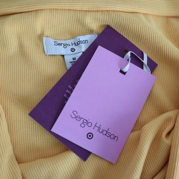 Sergio Hudson X Target Women's Size M Off the Shoulder Bodysuit Yellow - Picture 6 of 10